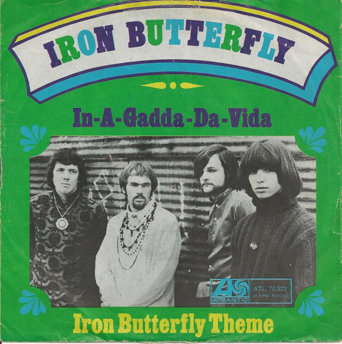 Iron Butterfly In-a-Gadda-da-Vida 45 cover
