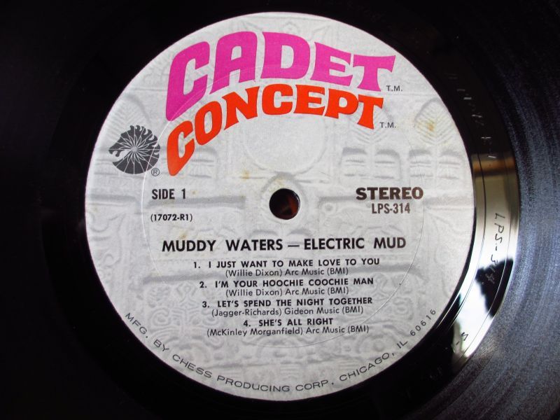 Muddy Waters-Electric Mud label on vinyl album