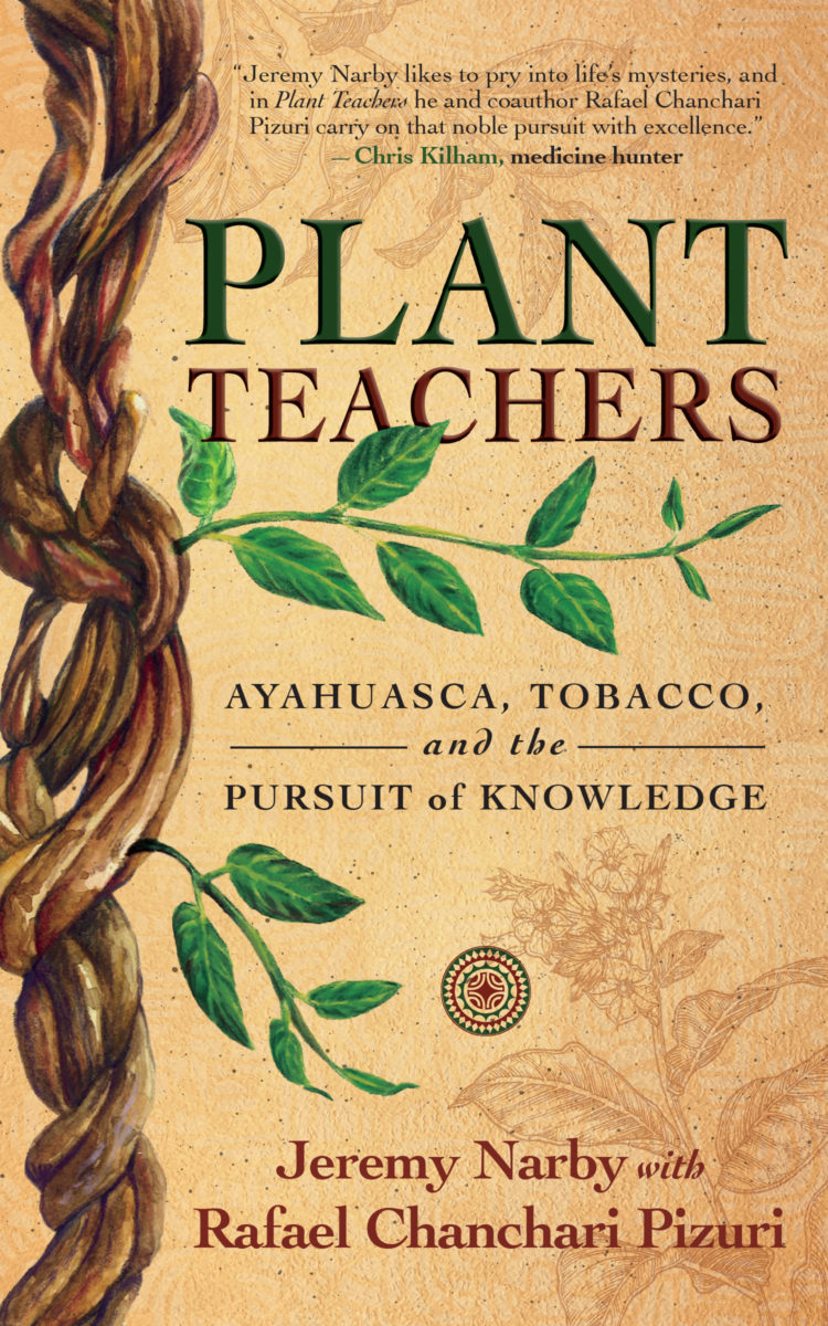 Plant Teachers book cover with vine depicted along left side with green leaves sprouting out