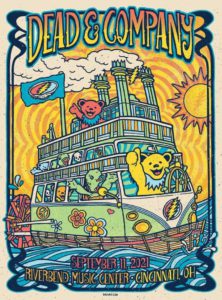 Dead & Company 9-11-2021 Riverbend Music Center poster