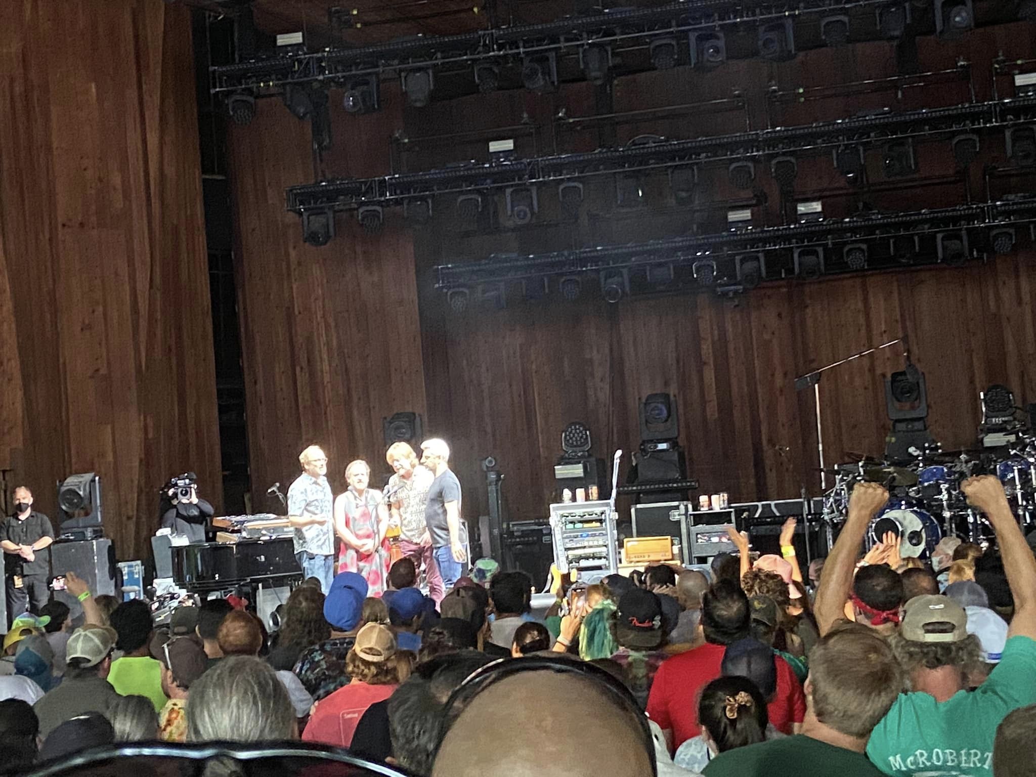 Phish singing a capella from a distance