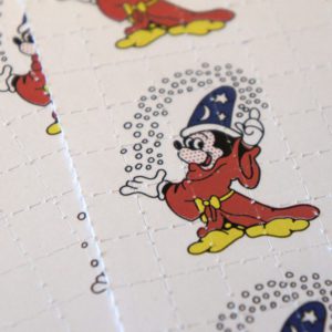 Blotter paper with Mickey Mouse in Fantasia garb